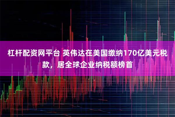 杠杆配资网平台 英伟达在美国缴纳170亿美元税款，居全球企业纳税额榜首